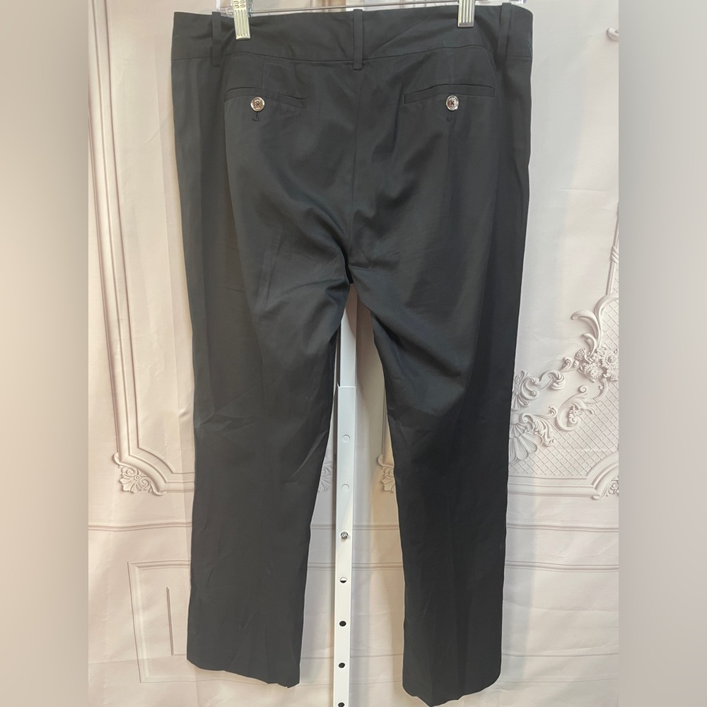 Michael Michael Kors Wellesley Ankle Fit Black Cotton Size 10 Pants - Picture 5 of 6